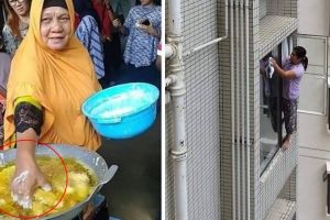 10 Aksi emak-emak menantang bahaya ini nyaingin Mission Impossible