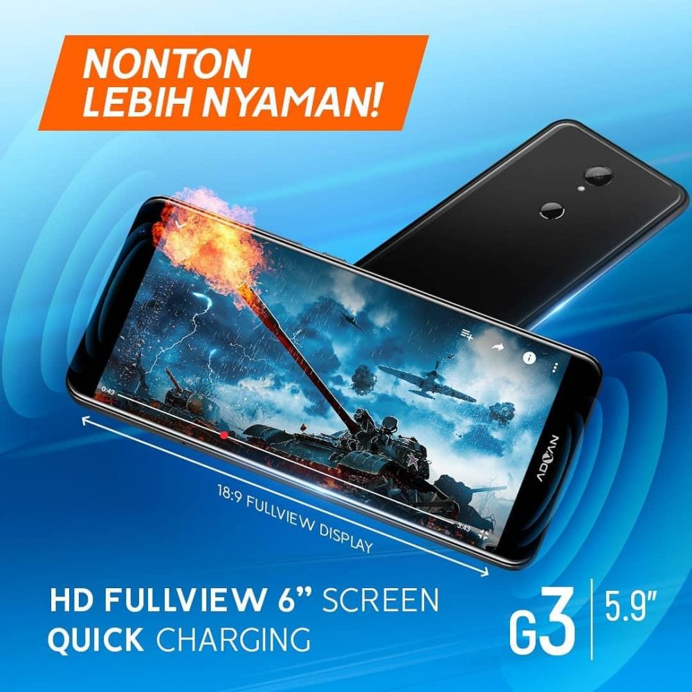 Gunakan 2 speaker harman/kardon di sisi depan, ini kelebihan Advan G3