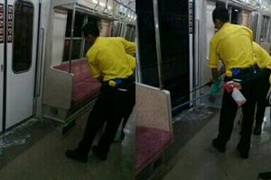 Wanita ini buang air besar di KRL, penumpang satu gerbong heboh 