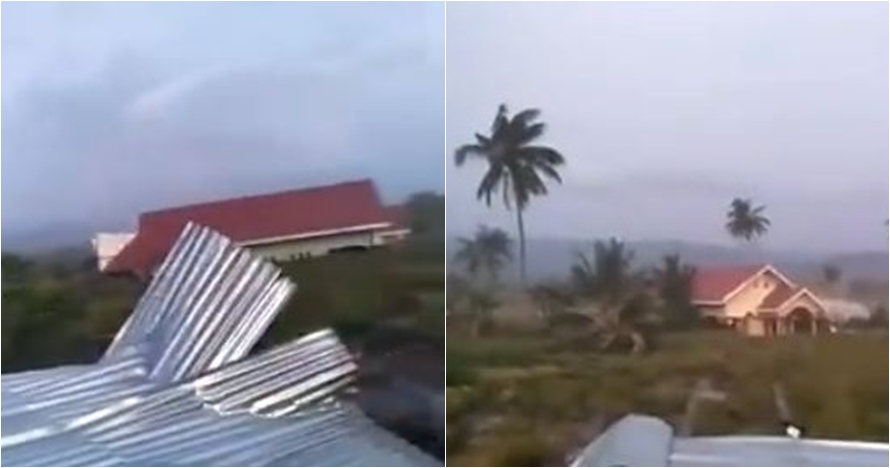 Detik-detik pergerakan tanah pasca gempa di Palu, bangunan bergeser