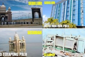 8 Potret kondisi kota Palu sebelum dan sesudah gempa, memprihatinkan