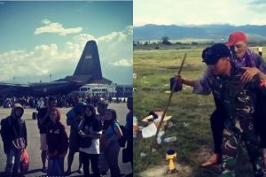 Gempa rusak runway, ini momen dramatis pesawat TNI AU landing di Palu