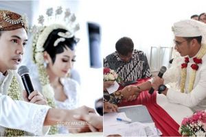5 Foto beda gaya pernikahan Ardina Rasti dan Eza Gionino