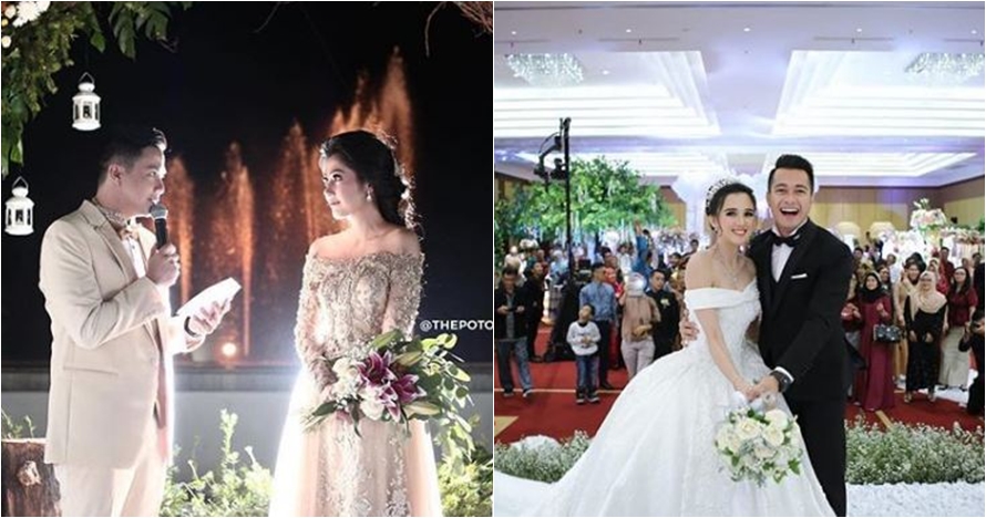 5 Foto beda gaya pernikahan Ardina Rasti dan Eza Gionino
