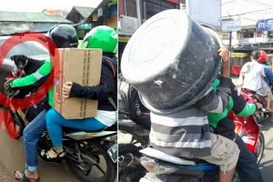 8 Potret kelakuan penumpang ojek online ini bikin ketawa tepuk jidat