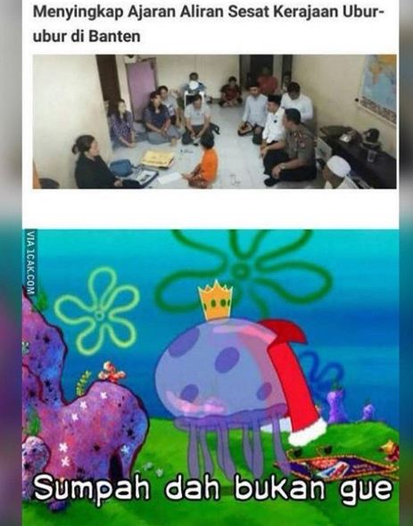 10 Meme karakter SpongeBob hidup di Indonesia bikin ketawa nyengir