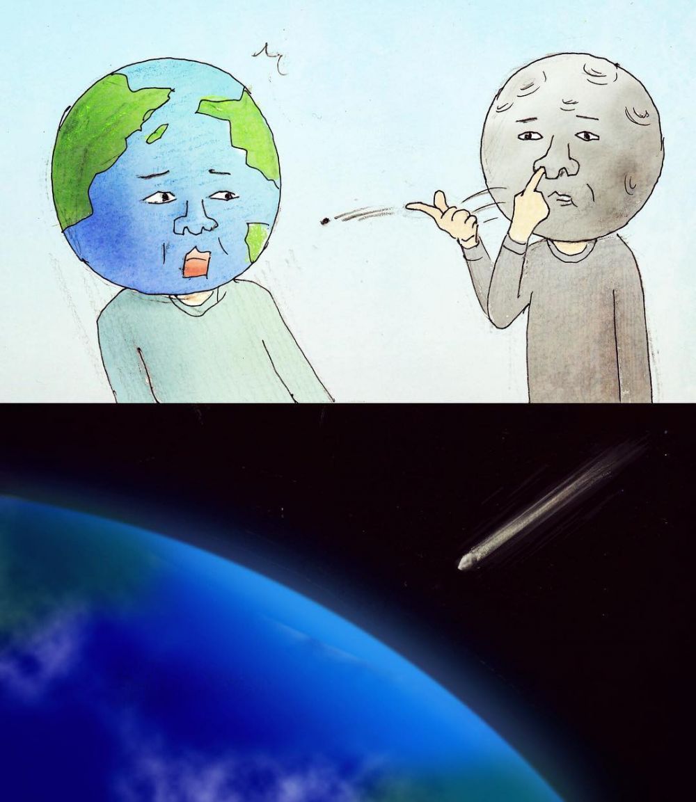 10 Ilustrasi Lucu Jika Bumi