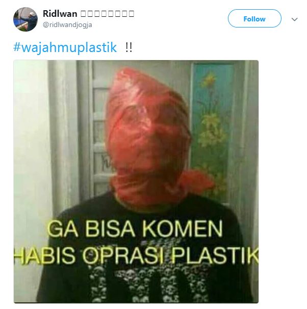 Lagi viral, 10 cuitan #WajahmuPlastik ini usilnya nyentil abis