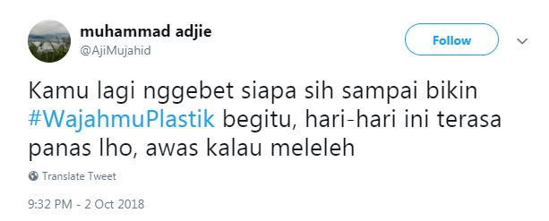Lagi viral, 10 cuitan #WajahmuPlastik ini usilnya nyentil abis