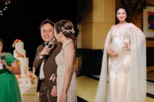 10 Potret Cici Panda hamil besar, tetap kerja & antar putrinya sekolah