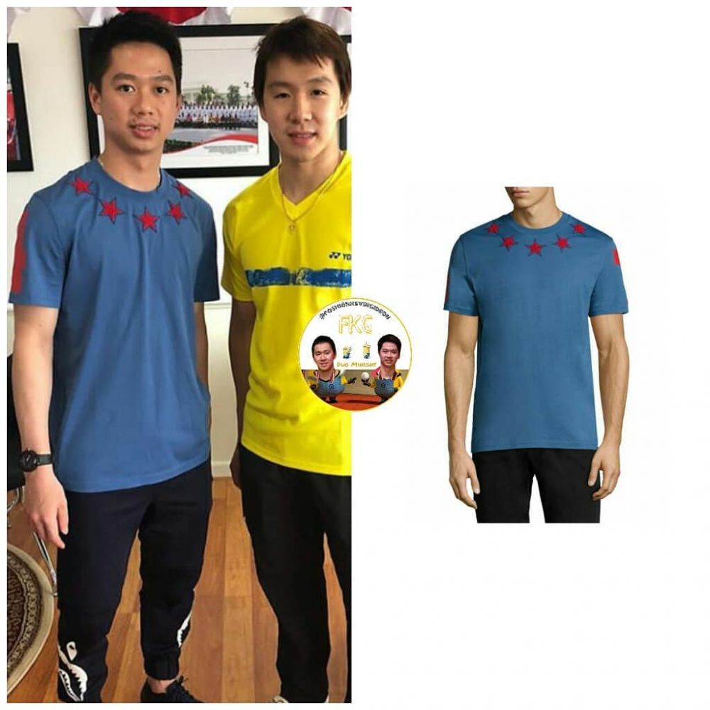 Terlihat biasa, harga 10 kaus Kevin Sanjaya ini di atas Rp 4,8 juta