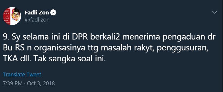 Ini pembelaan diri Fadli Zon usai kebohongan Ratna Sarumpaet terkuak