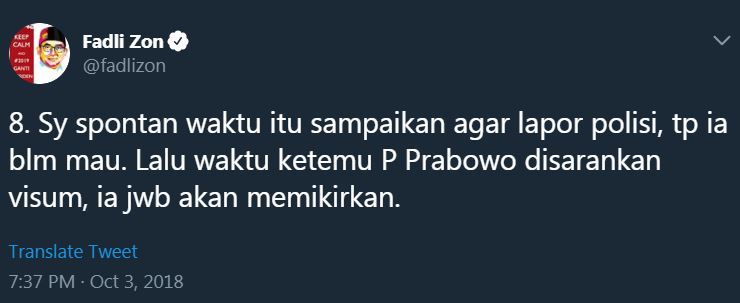 Ini pembelaan diri Fadli Zon usai kebohongan Ratna Sarumpaet terkuak