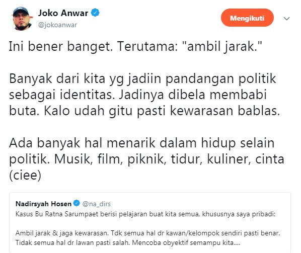 6 Insan perfilman ini ikut komentar terkait drama Ratna Sarumpaet