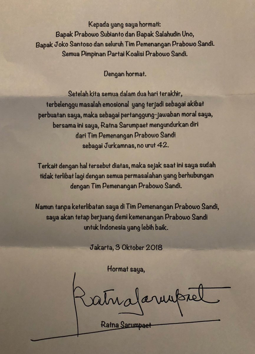 Ratna Sarumpaet mundur dari Timses Prabowo, ini komentar sedih Gibran