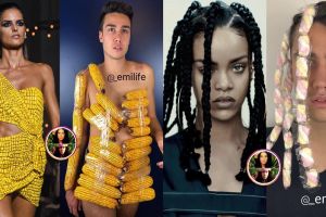 Cowok ini gunakan makanan tirukan gaya 10 seleb, hasilnya bikin ketawa