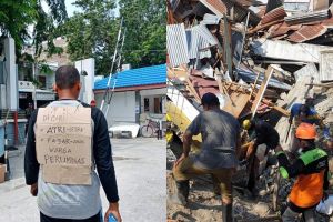 Kisah Anjas mencari istri dan anaknya korban gempa Palu ini bikin haru