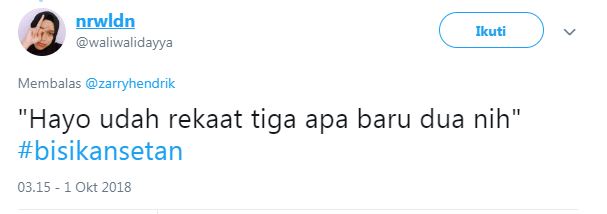 10 Cuitan 'bisikan setan' ini kocaknya bikin pendirian goyang