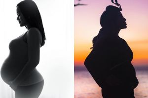 Bertema siluet, 5 pemotretan seleb cantik saat hamil ini tampak elegan