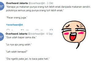 15 Cuitan @overheardjkt soal kehidupan millenial, kocak abis