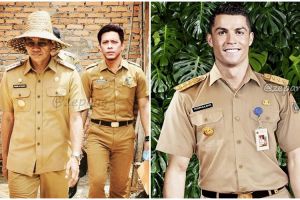 10 Editan foto seleb top berseragam PNS, yang bikin iseng banget