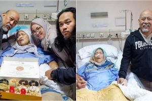 Momen haru Indro Warkop rayakan ulang tahun istri yang terbaring sakit