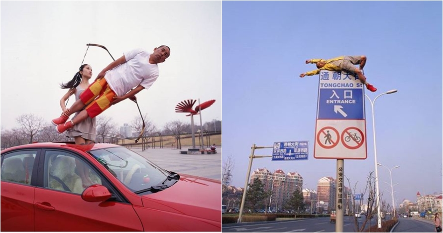 10 Editan foto manusia melayang ini bikin kamu tepuk jidat