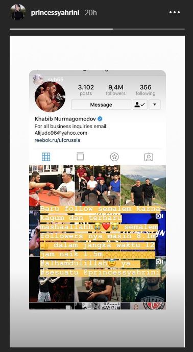 Follow Instagram Khabib, begini ungkapan kekaguman Syahrini 