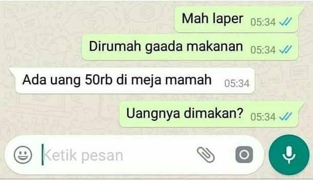 10 Percakapan kocak emak dan anak, awas ketawa auto durhaka