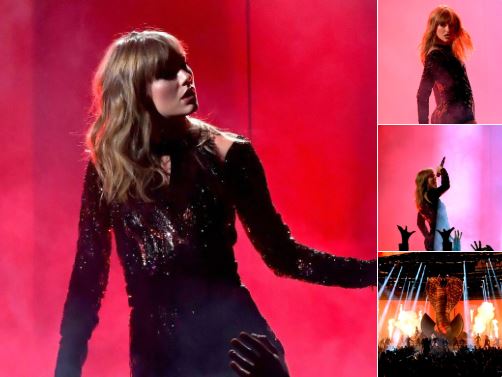 9 Pesona seksi Taylor Swift di American Music Awards 2018, pecah rekor