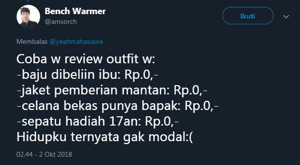 10 Review outfit sehari-hari ala mahasiswa ini konyolnya kebangetan 