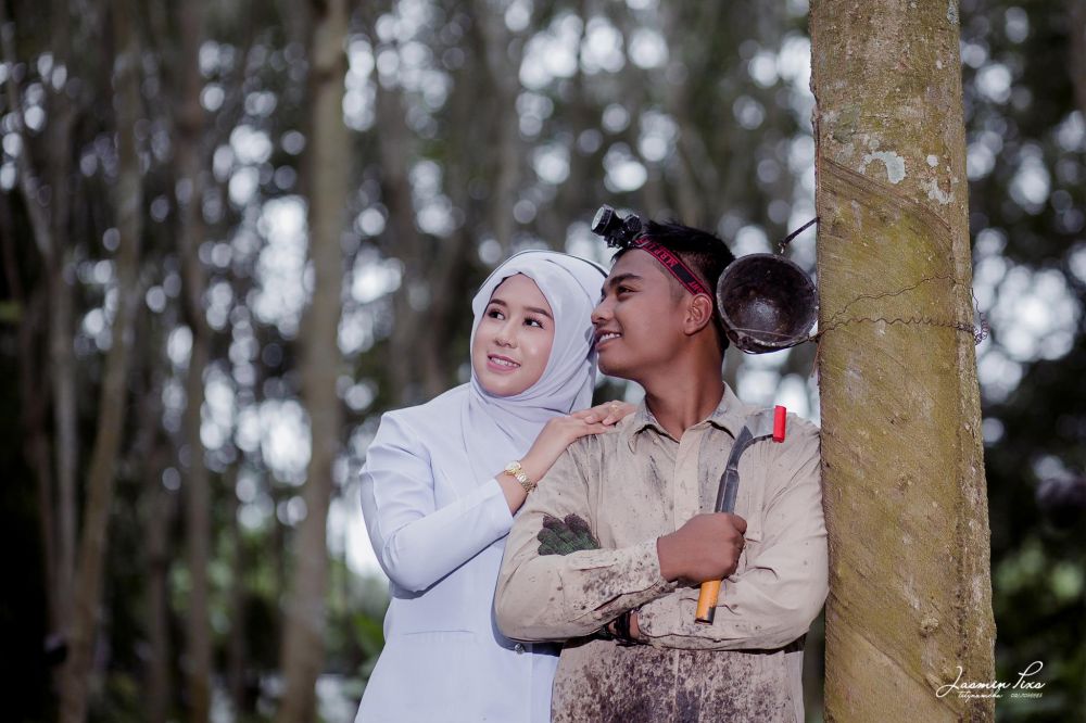 Pacari petani karet, perawat cantik prewedding antimainstream di hutan