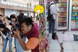 8 Tingkah pemuda ini kocaknya nggak ketulungan, kurang kerjaan banget