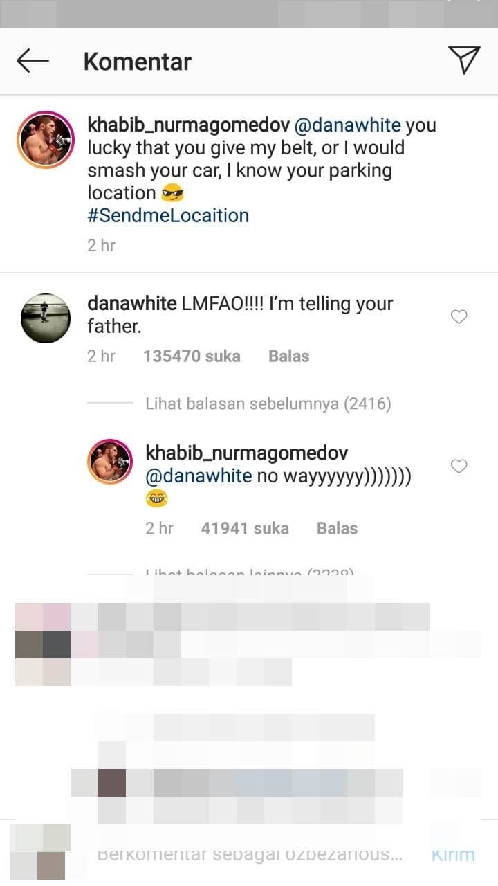 Khabib kirim pesan 'ancaman' ke Presiden UFC, begini isinya