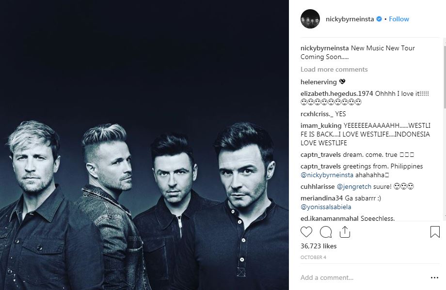Ini 4 fakta kembalinya Westlife setelah 6 tahun menyatakan bubar