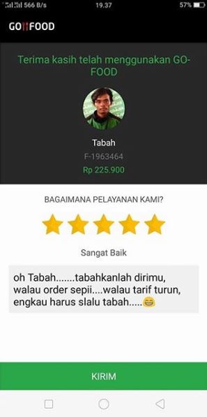 8 Komentar penumpang ojek online kasih bintang lima ini absurd abis