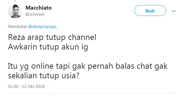 10 Cuitan kocak 'Awkarin tutup akun' ini bikin cekikikan semalaman