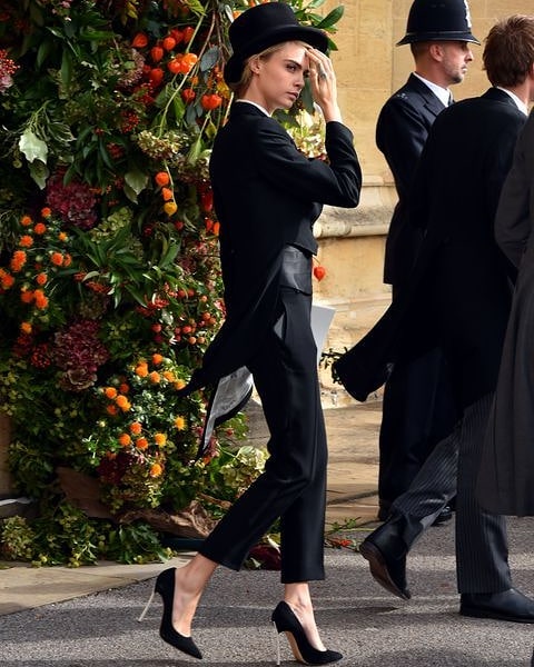 Jadi sorotan, ini 10 gaya nyentrik Cara Delevingne di royal wedding