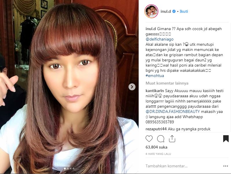 5 Potret Inul Daratista bergaya bak ABG, usianya hampir kepala empat