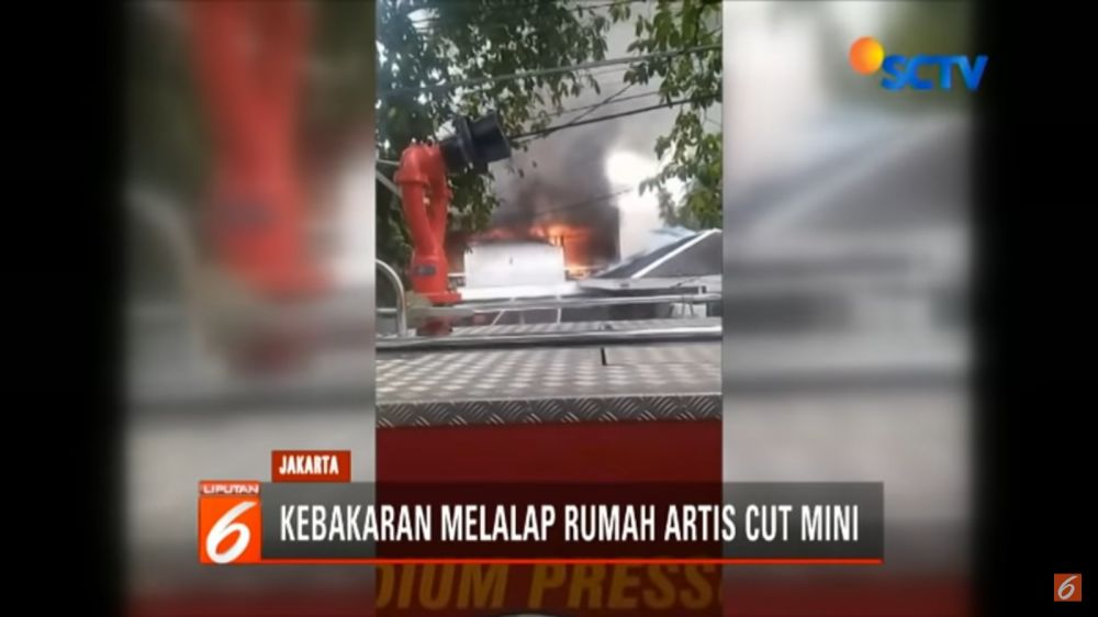 9 Penampakan rumah kerabat Cut Mini yang terbakar, tak ada korban