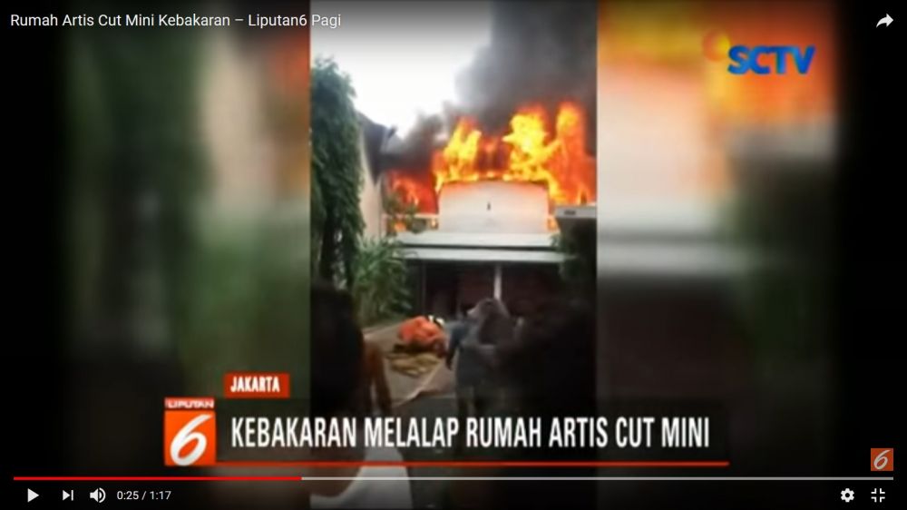 9 Penampakan rumah kerabat Cut Mini yang terbakar, tak ada korban