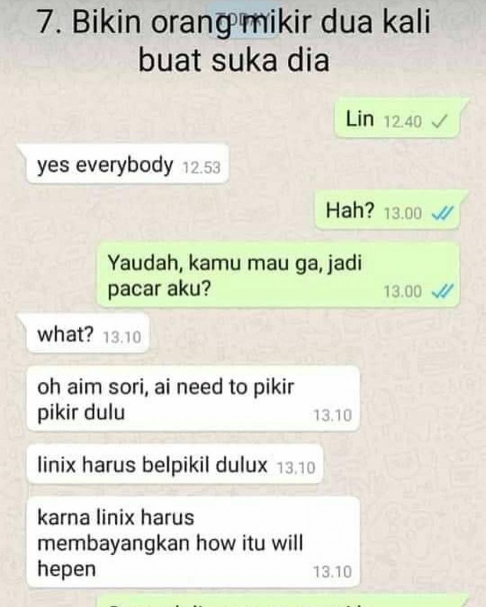 9 Tipe gebetan saat nolak ditembak, ngenesnya makjleb nusuk hati