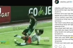 Tekel Pugliara hingga patah tulang, pemain ini hanya kena kartu kuning