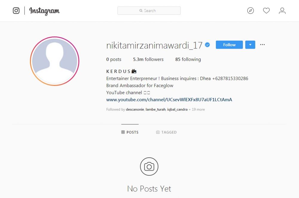 Nikita Mirzani tiba-tiba hapus semua foto di Instagram, kenapa ya?