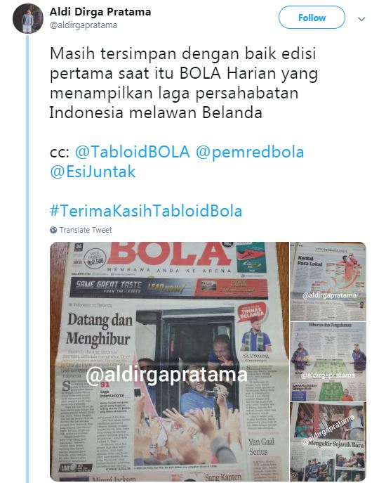 Tabloid Bola tutup, ini 12 cuitan nostalgia pembaca yang bikin baper