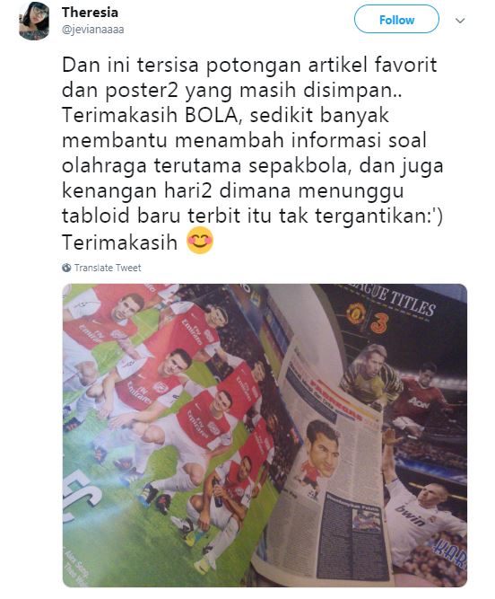 Tabloid Bola tutup, ini 12 cuitan nostalgia pembaca yang bikin baper