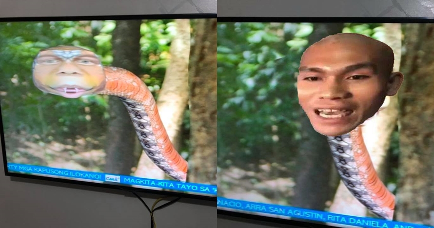 Bikin gagal paham, animasi siluman ular di sinema TV ini viral