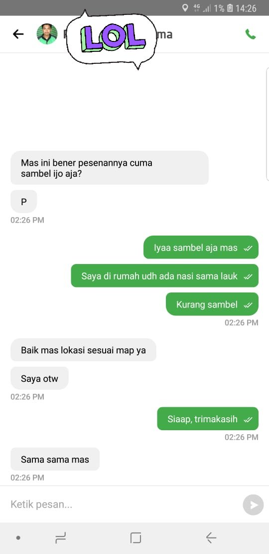 Aji mumpung, orderan mahasiswa ke driver ojol ini bikin tepuk jidat