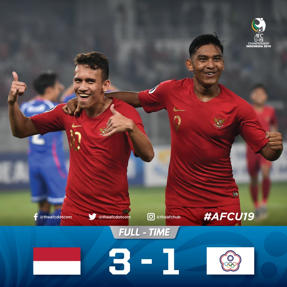 Timnas U-19 bungkam Chinese Taipei di laga perdana Piala Asia U-19