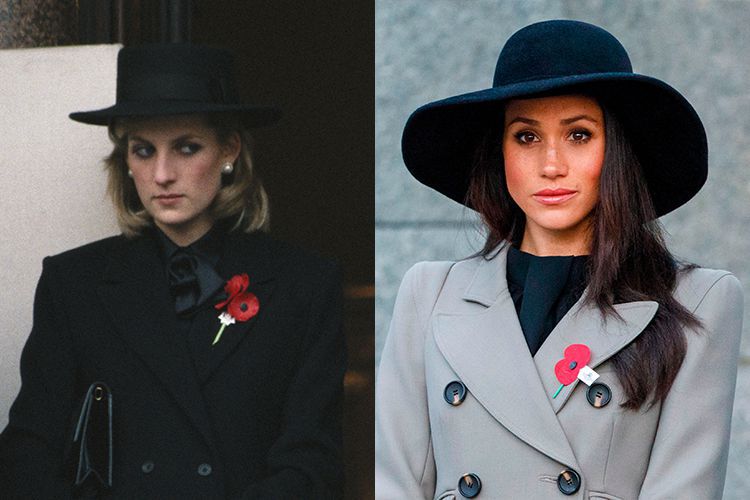 10 Bukti Meghan Markle punya fashion yang mirip dengan Putri Diana